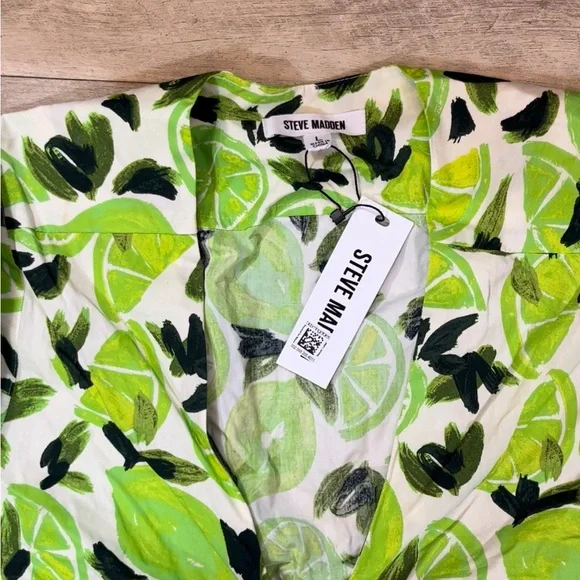 NWT Steve Madden Amanda Cotton Midi Dress Size Large - Picture 5 of 9